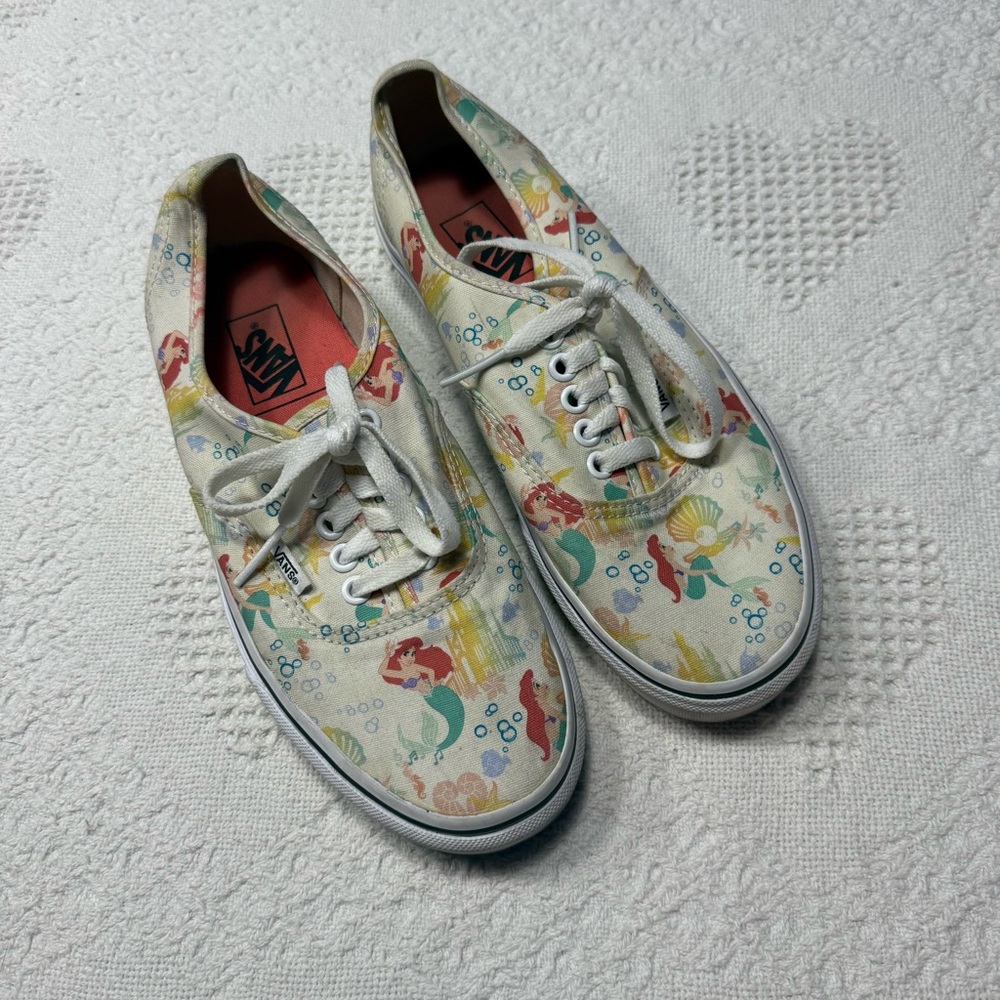 Vans Low Top Disney Little Mermaid Shoes (Women’s 8)